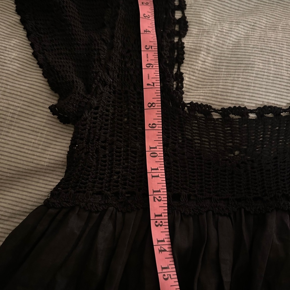 Doen Black Lace-Trim Maxi Dress - Picture 5 of 12